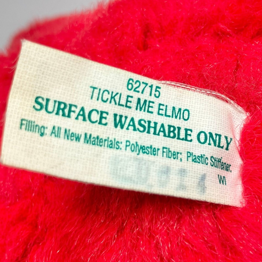 Vintage 1995 Tyco Original 16" Tickle Me Elmo Sesame Street Plush Toy *WORKS* - Picture 11 of 11